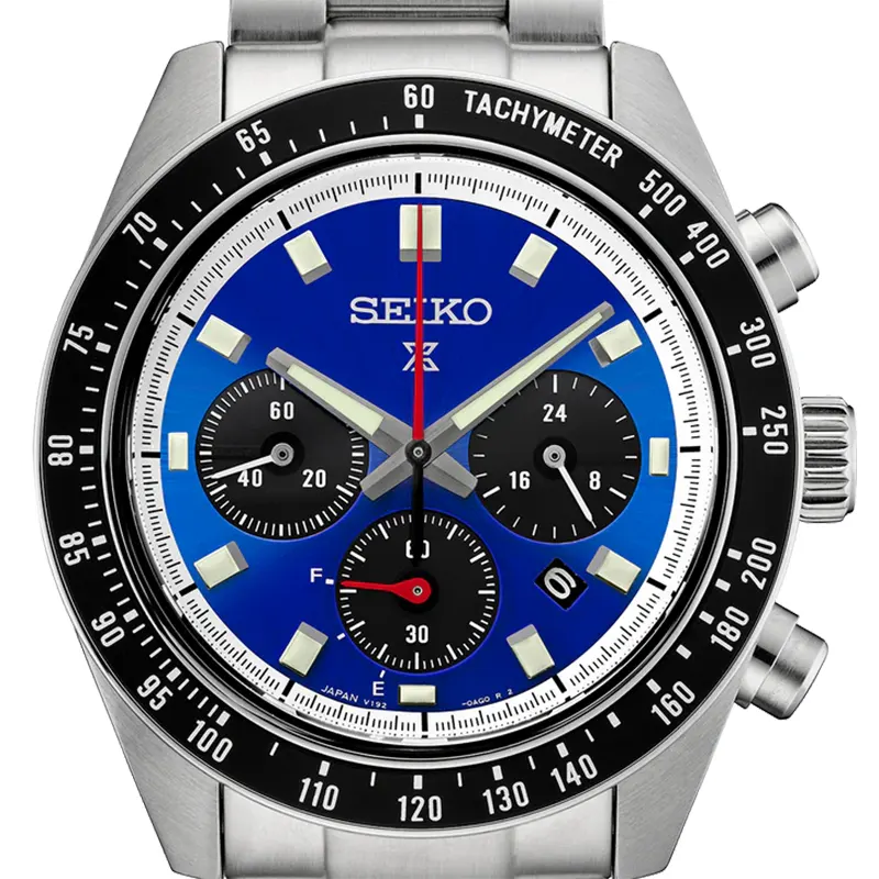 Seiko Prospex Speedtimer Solar Special Edition Blue Dial Men's Watch- SSC931